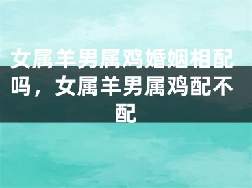 女属羊男属鸡婚姻相配吗，女属羊男属鸡配不配