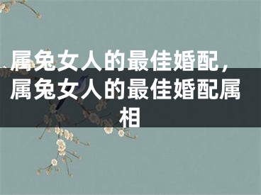 属兔女人的最佳婚配，属兔女人的最佳婚配属相