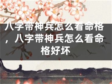 八字带神兵怎么看命格，八字带神兵怎么看命格好坏