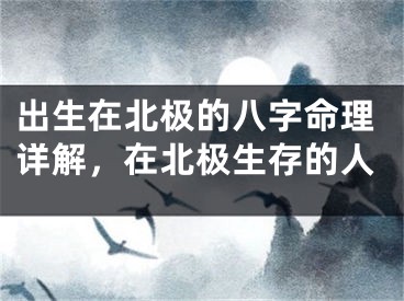 出生在北极的八字命理详解，在北极生存的人