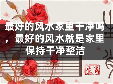 最好的风水家里干净吗，最好的风水就是家里保持干净整洁
