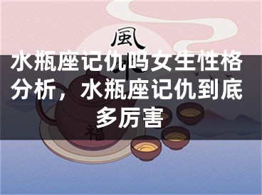 水瓶座记仇吗女生性格分析，水瓶座记仇到底多厉害