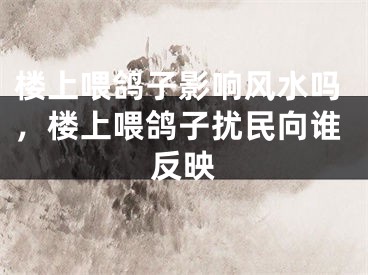 楼上喂鸽子影响风水吗，楼上喂鸽子扰民向谁反映