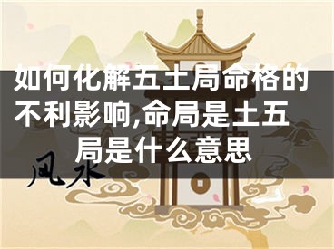 如何化解五土局命格的不利影响,命局是土五局是什么意思