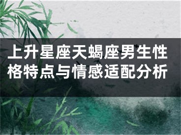 上升星座天蝎座男生性格特点与情感适配分析