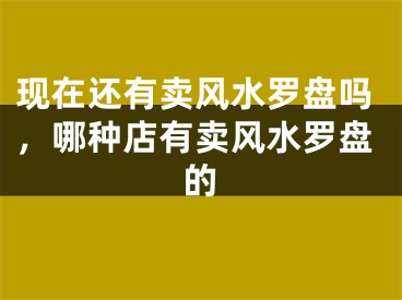 现在还有卖风水罗盘吗，哪种店有卖风水罗盘的