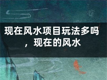现在风水项目玩法多吗，现在的风水