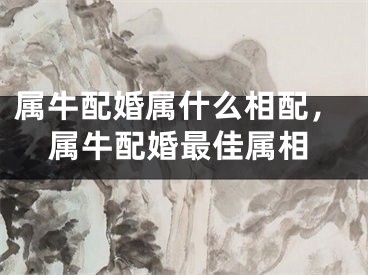 属牛配婚属什么相配,属牛配婚最佳属相