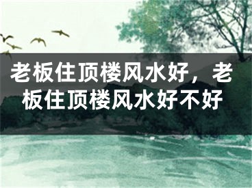 老板住顶楼风水好，老板住顶楼风水好不好