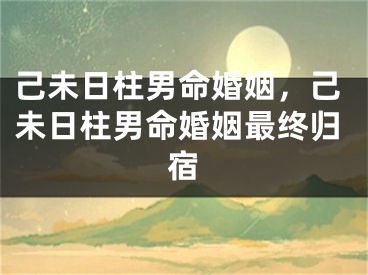 己未日柱男命婚姻，己未日柱男命婚姻最终归宿