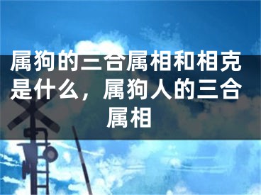 属狗的三合属相和相克是什么，属狗人的三合属相
