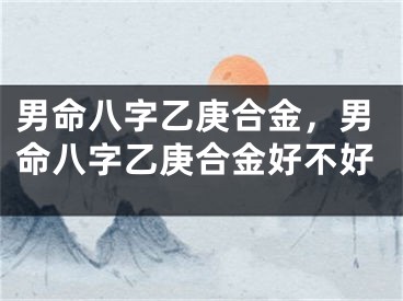 男命八字乙庚合金，男命八字乙庚合金好不好