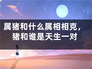 属猪和什么属相相克，猪和谁是天生一对