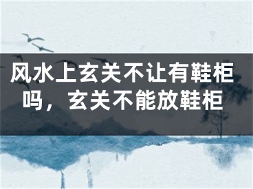 风水上玄关不让有鞋柜吗，玄关不能放鞋柜