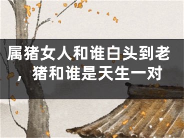 属猪女人和谁白头到老，猪和谁是天生一对