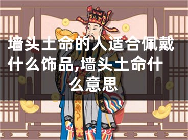 墙头土命的人适合佩戴什么饰品,墙头土命什么意思