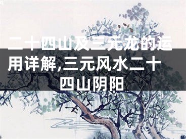 二十四山及三元龙的运用详解,三元风水二十四山阴阳