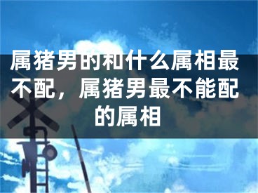 属猪男的和什么属相最不配，属猪男最不能配的属相