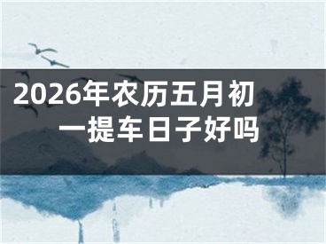 2026年农历五月初一提车日子好吗