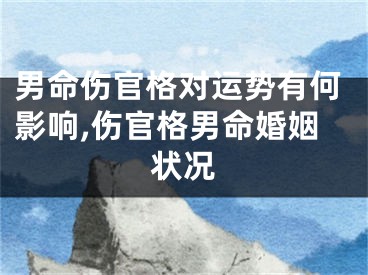 男命伤官格对运势有何影响,伤官格男命婚姻状况