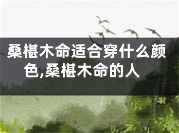 桑椹木命适合穿什么颜色,桑椹木命的人