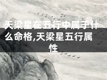 天梁星在五行中属于什么命格,天梁星五行属性