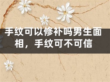 手纹可以修补吗男生面相，手纹可不可信