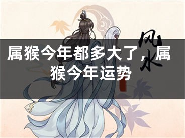 属猴今年都多大了，属猴今年运势
