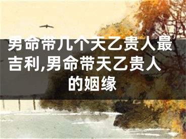 男命带几个天乙贵人最吉利,男命带天乙贵人的姻缘