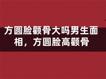 方圆脸颧骨大吗男生面相，方圆脸高颧骨