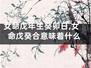 女命戊年生癸卯日,女命戊癸合意味着什么