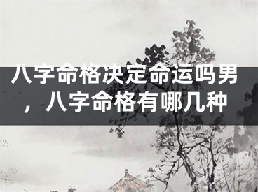 八字命格决定命运吗男，八字命格有哪几种
