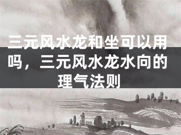 三元风水龙和坐可以用吗，三元风水龙水向的理气法则