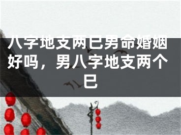 八字地支两巳男命婚姻好吗，男八字地支两个巳