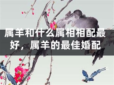 属羊和什么属相相配最好，属羊的最佳婚配