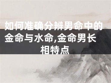 如何准确分辨男命中的金命与水命,金命男长相特点