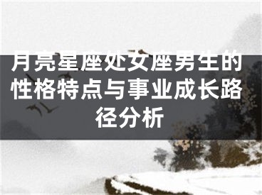 月亮星座处女座男生的性格特点与事业成长路径分析