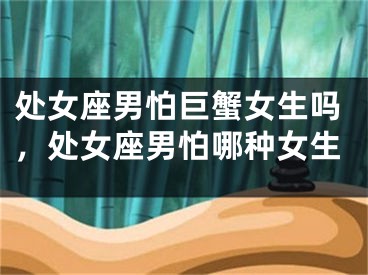 处女座男怕巨蟹女生吗,处女座男怕哪种女生