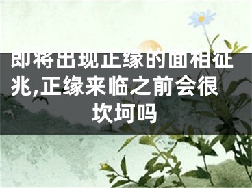即将出现正缘的面相征兆,正缘来临之前会很坎坷吗