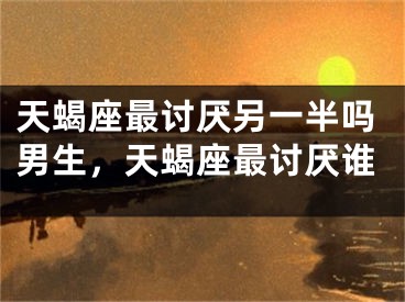天蝎座最讨厌另一半吗男生,天蝎座最讨厌谁