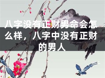 八字没有正财男命会怎么样，八字中没有正财的男人
