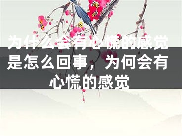 为什么会有心慌的感觉是怎么回事，为何会有心慌的感觉