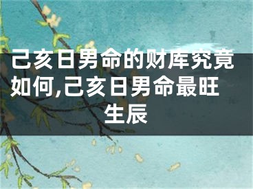 己亥日男命的财库究竟如何,己亥日男命最旺生辰