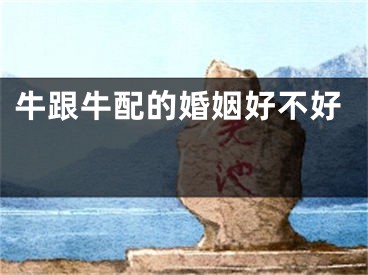 牛跟牛配的婚姻好不好 