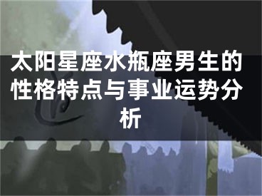太阳星座水瓶座男生的性格特点与事业运势分析