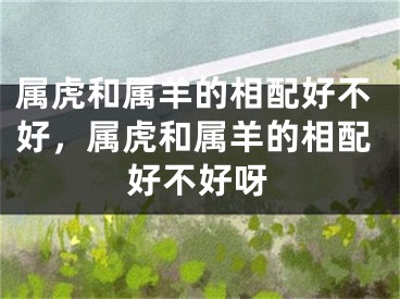 属虎和属羊的相配好不好，属虎和属羊的相配好不好呀
