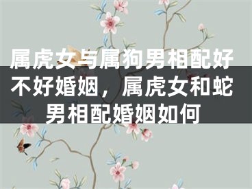 属虎女与属狗男相配好不好婚姻，属虎女和蛇男相配婚姻如何
