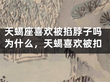 天蝎座喜欢被掐脖子吗为什么,天蝎喜欢被扣