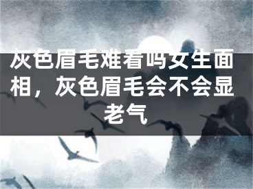 灰色眉毛难看吗女生面相,灰色眉毛会不会显老气