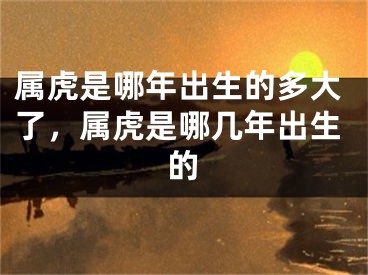 属虎是哪年出生的多大了，属虎是哪几年出生的